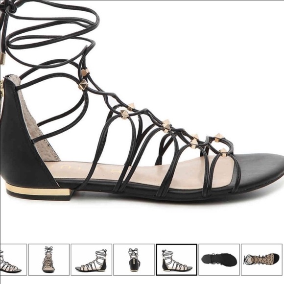 Gladiator Sandal with Gold Accents - Picture 2 of 6